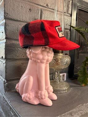 Red Trucker Cap Hat Ear Flaps